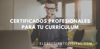 certificados profesionales para el curriculum